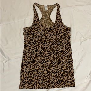 Pink Leopard Print Tank Top